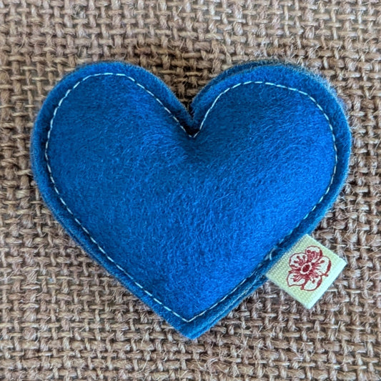 Blue Heart Catnip Toy