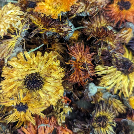 Dried Edible Flowers - Calendula Flowers, Mixed Colors