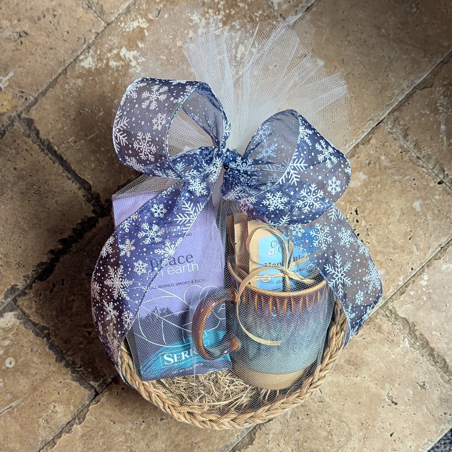 Organic Coffee & Herbal Tea Gift Basket