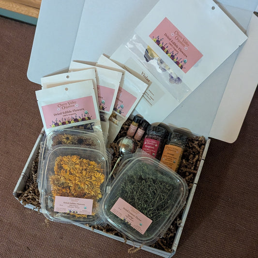 Edible Flower Baker's Gift Box