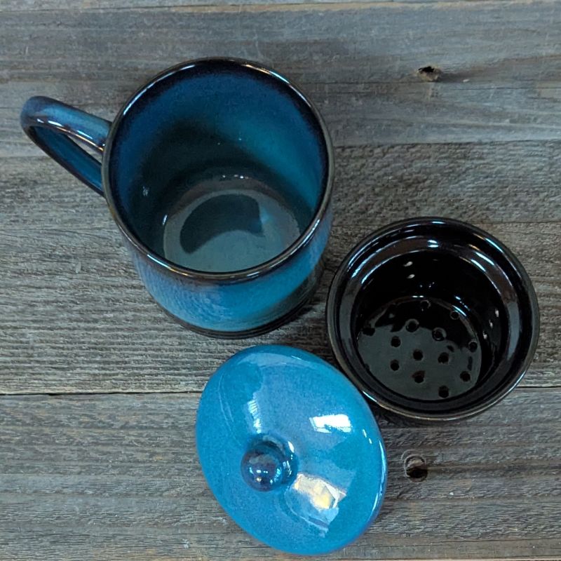 Fair-Trade Lak Lake Ceramic Tea Infuser Mug