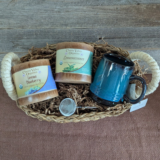 Organic Herbal Tea Lover’s Gift Basket - Lemon Lovers