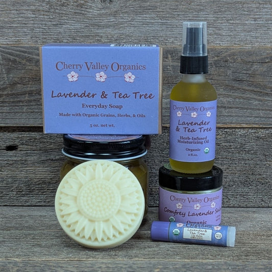 5-Step Herbal Skin Care Ritual - Lavender & Tea Tree