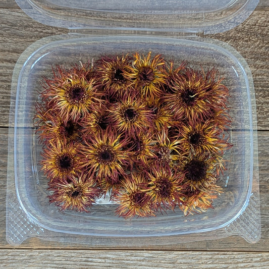 Sunburst Calendula, Dried Whole Flowers for Cake Decorating
