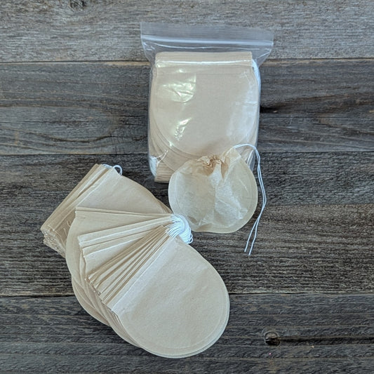 Unbleached Drawstring Tea Bags for Looseleaf Tea