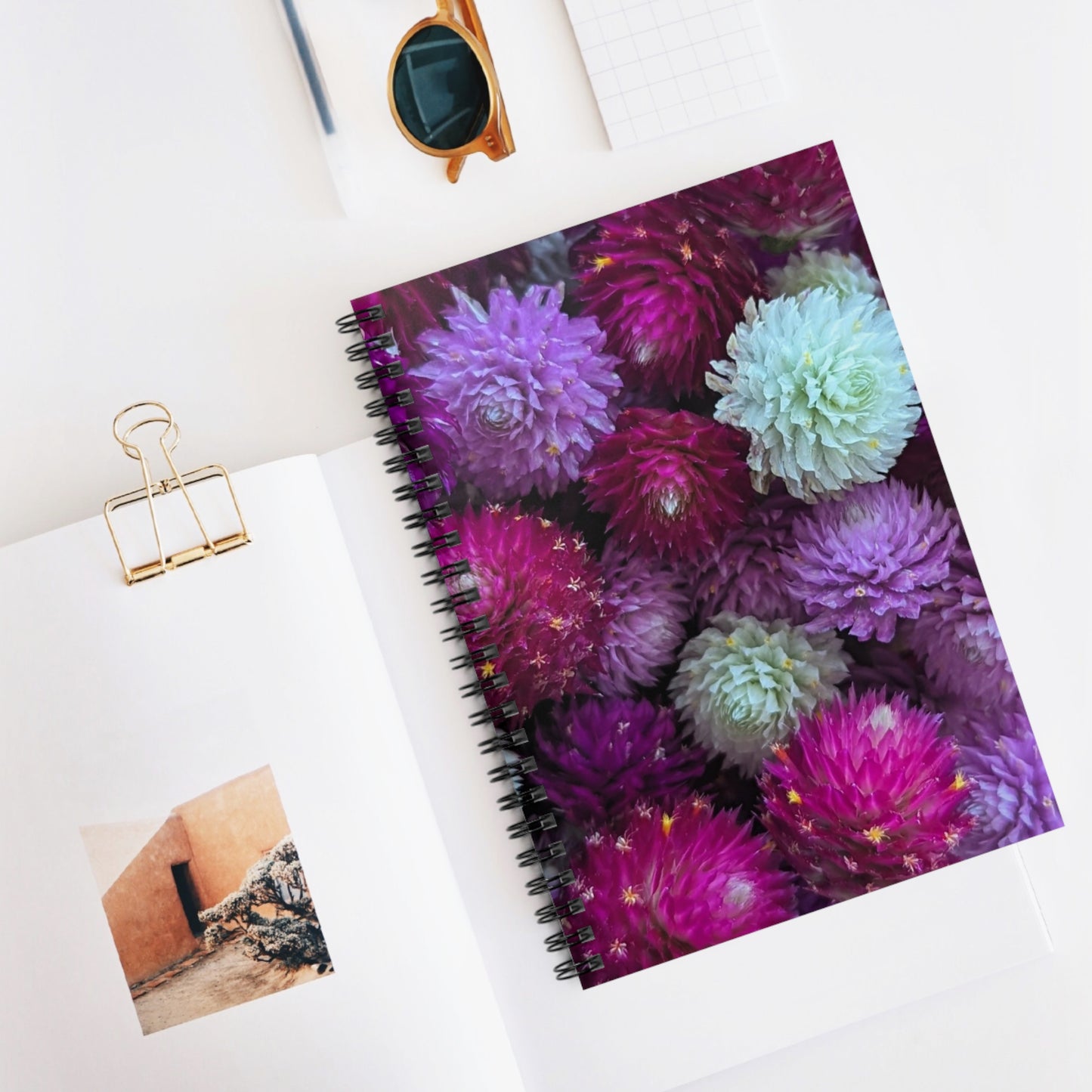 Spiral Notebook - Ruled Line - Gomphrena