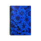 Spiral Notebook - Ruled Line - Blue Bachelor Buttons