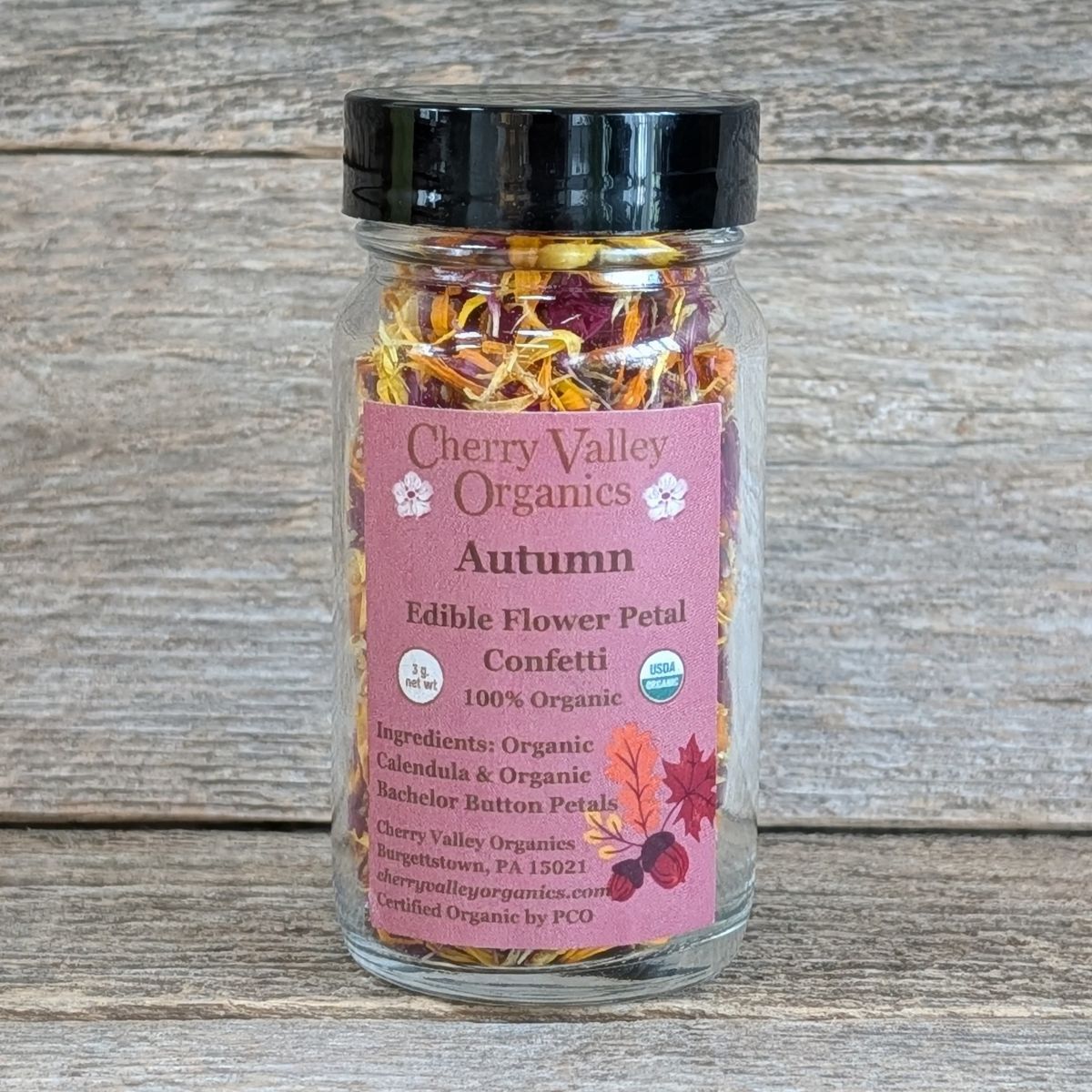 Edible Flower Petal Confetti - Autumn Mix