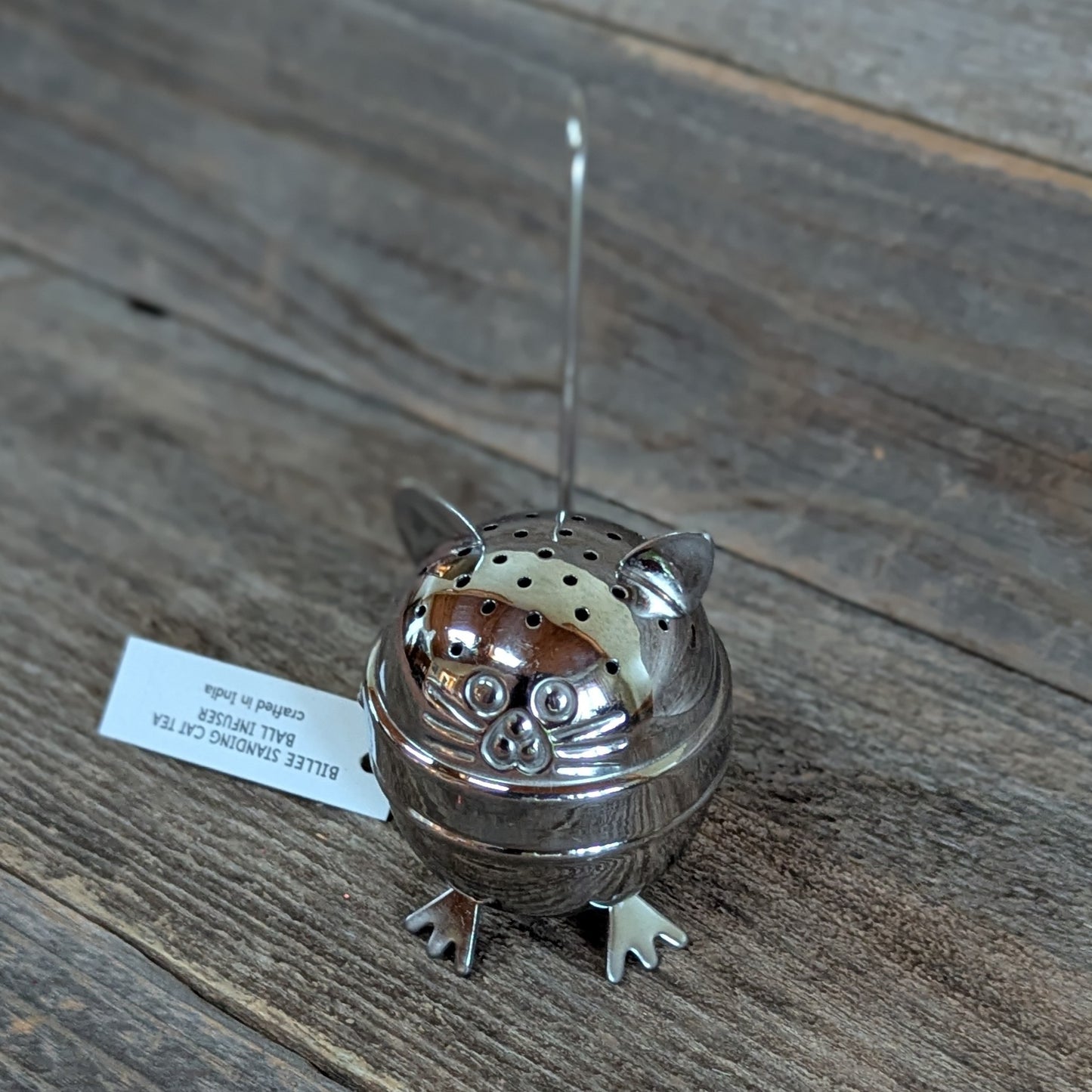Fair-Trade Billee Standing Cat Tea Ball Infuser