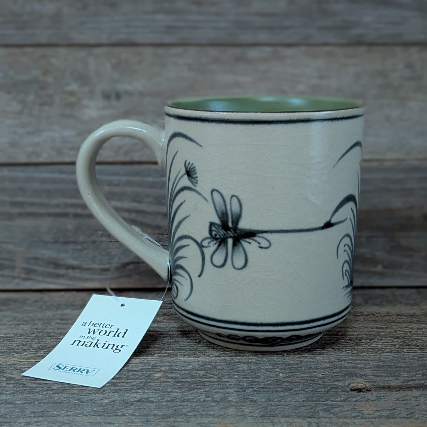 Fair-Trade Dragonfly Ceramic Mug