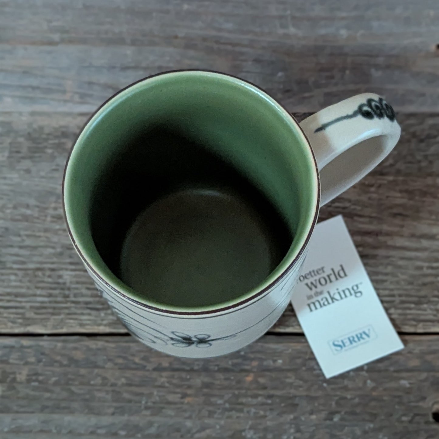 Fair-Trade Dragonfly Ceramic Mug