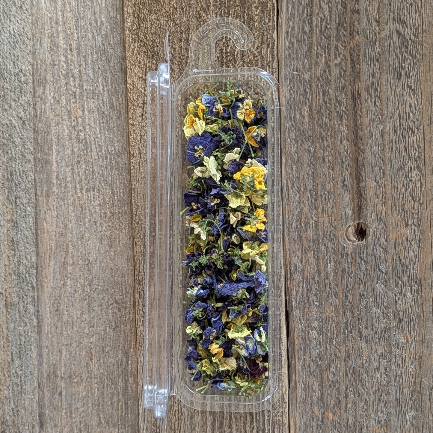 Dried Mini Violas for Cake Decorating (Purples, White, Yellows, & Orange)