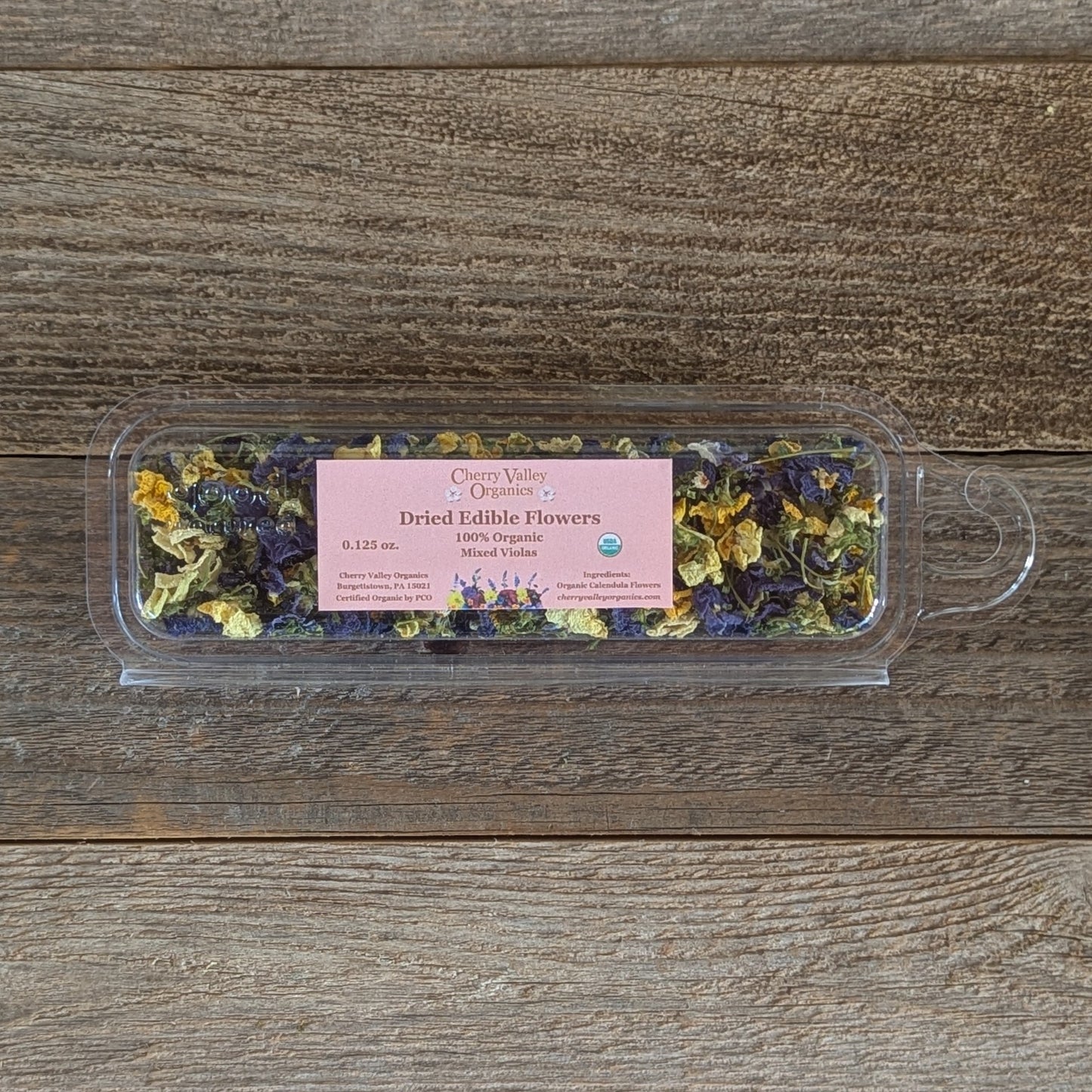 Dried Mini Violas for Cake Decorating (Purples, White, Yellows, & Orange)