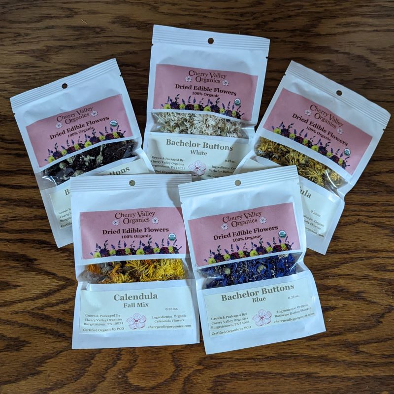 Dried Edible Flowers - Calendula Flowers, Apricot – Cherry Valley