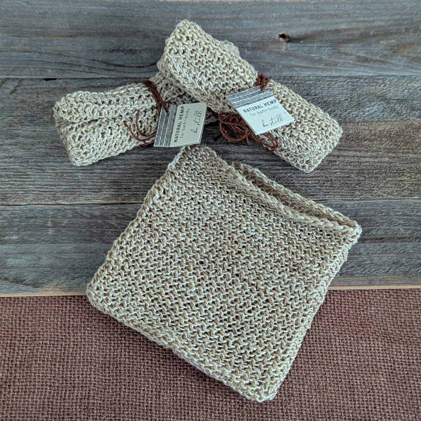 Fair-Trade Hemp Washcloth
