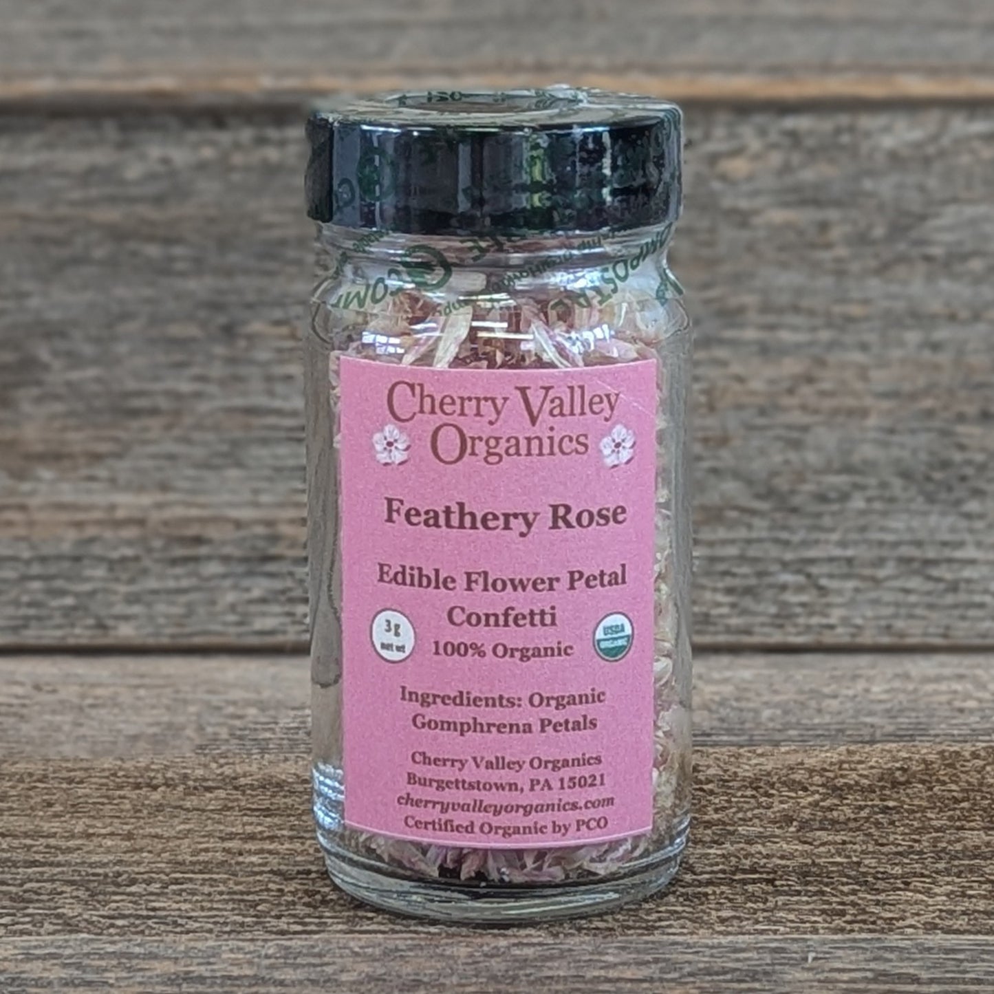 Edible Flower Petal Confetti - Feathery Rose Gomphrena