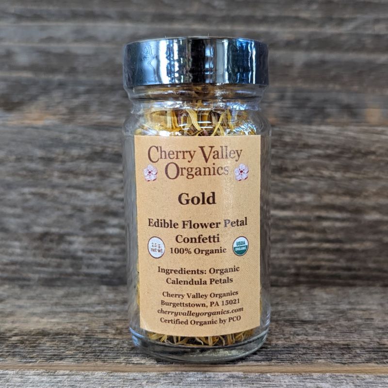 Edible Flower Petal Confetti - Gold