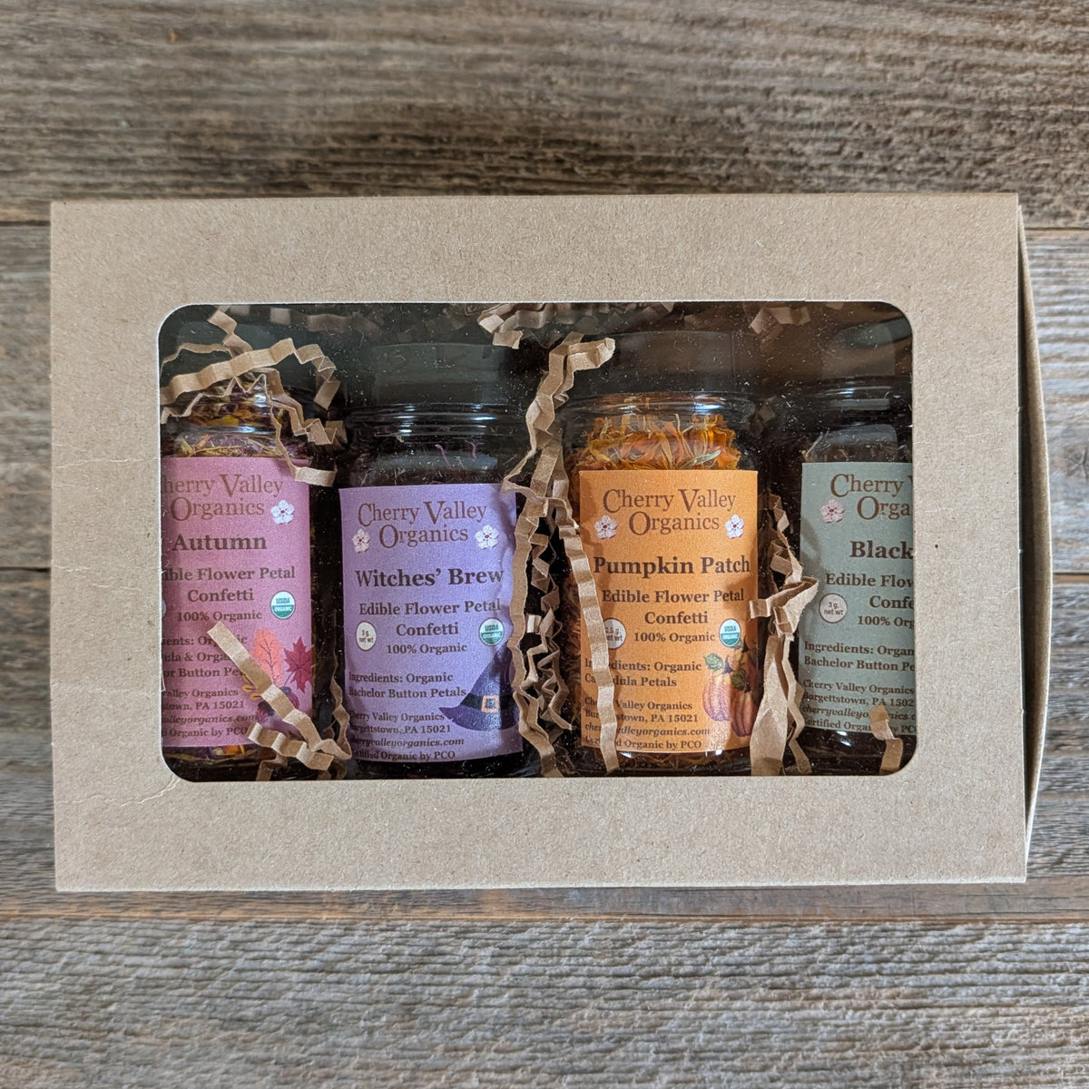 Edible Flower Petal Confetti - Fall & Halloween Kit