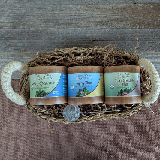 Organic Herbal Tea Gift Basket - Minty Mix