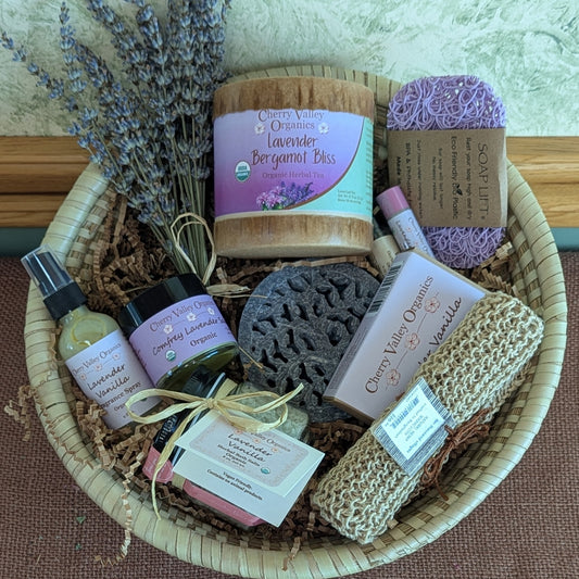Lavender Vanilla Self-Care Gift Basket