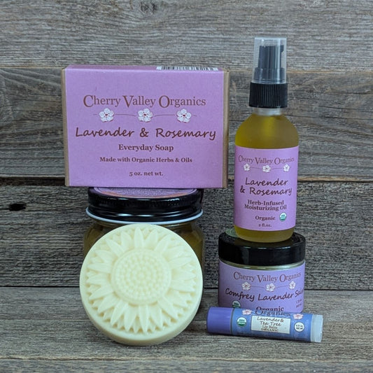 5-Step Herbal Skin Care Ritual - Lavender & Rosemary
