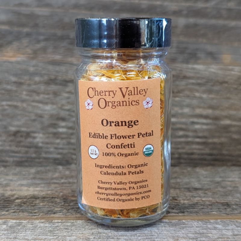 Edible Flower Petal Confetti - Orange