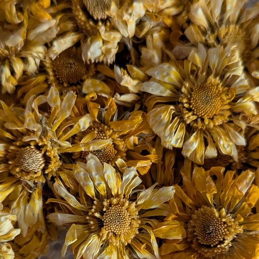 Vintage Gold, Dried Whole Flowers for Cake Decorating