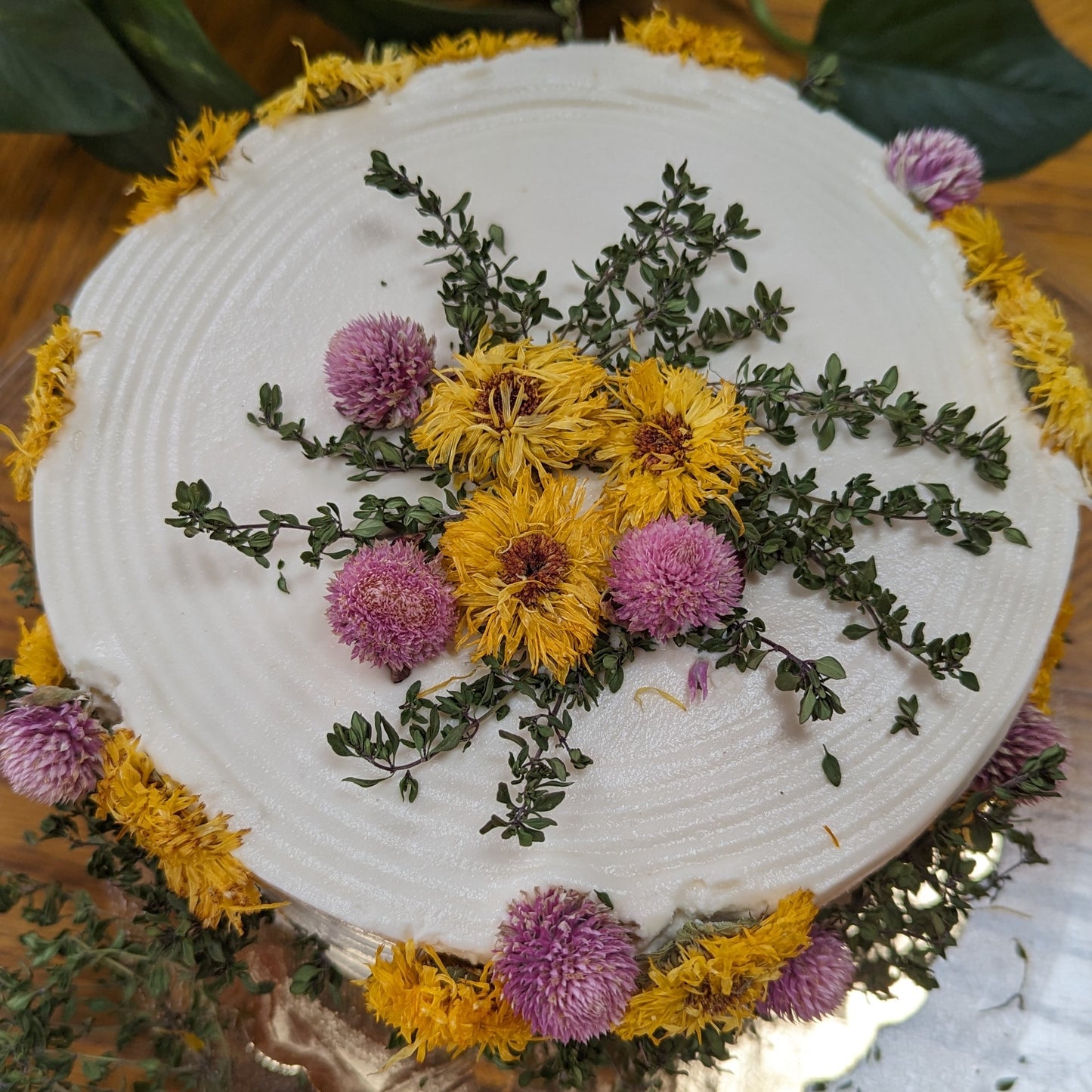 Dried Edible Flowers - Gomphrena, Rose