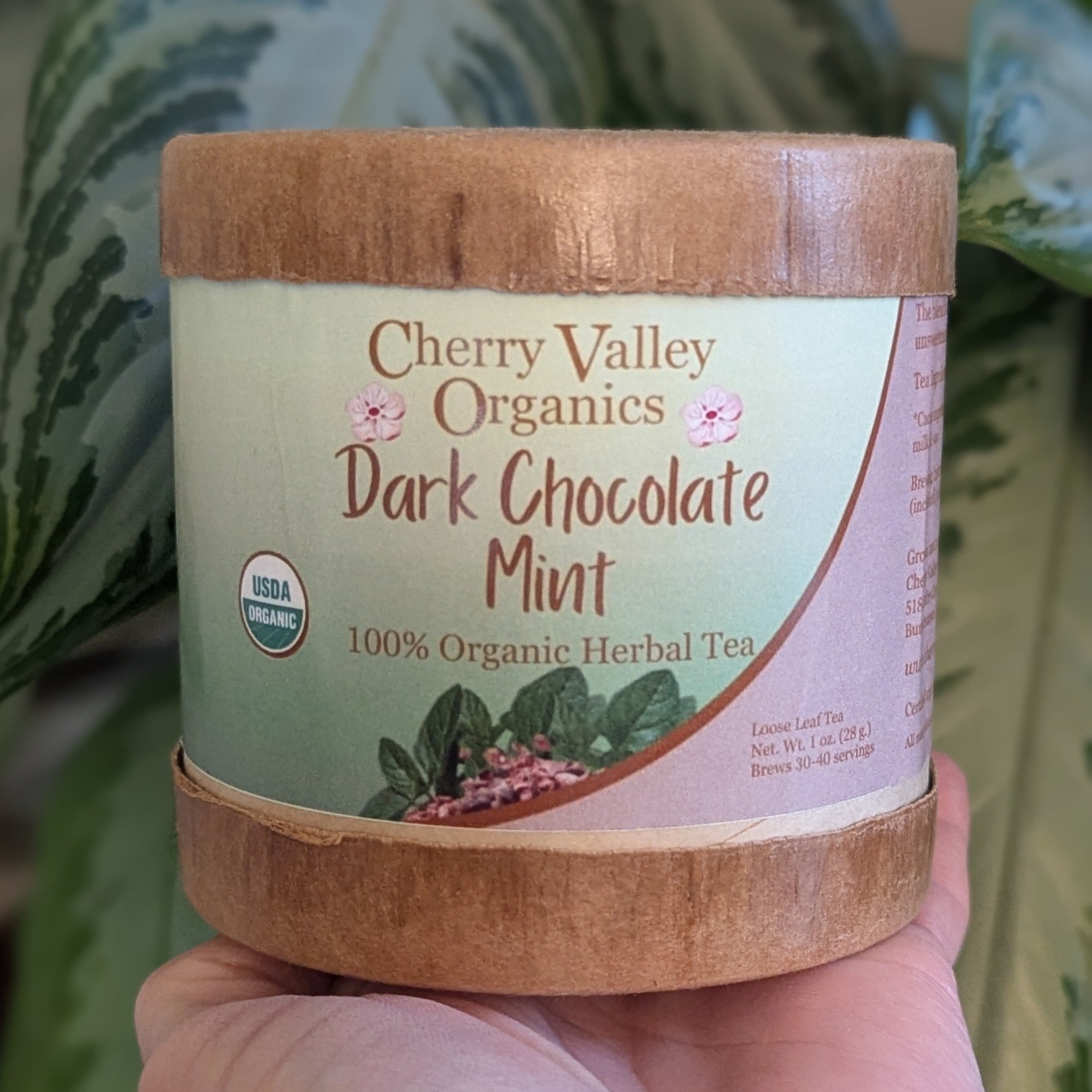Dark Chocolate Mint Herbal Tea – Cherry Valley Organics