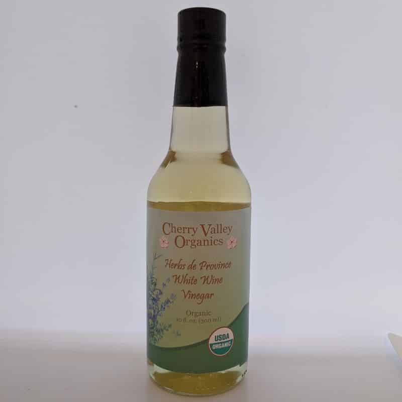 Herbs de Province White Wine Vinegar - Cherry Valley Organics