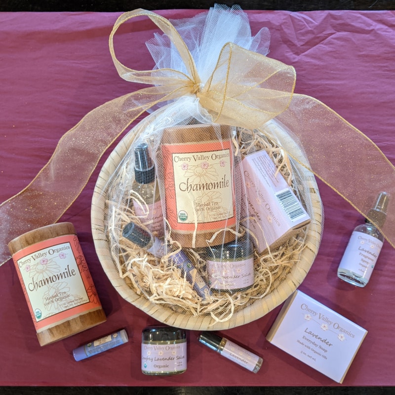 Self-Care Gift Basket - Cherry Valley Organics