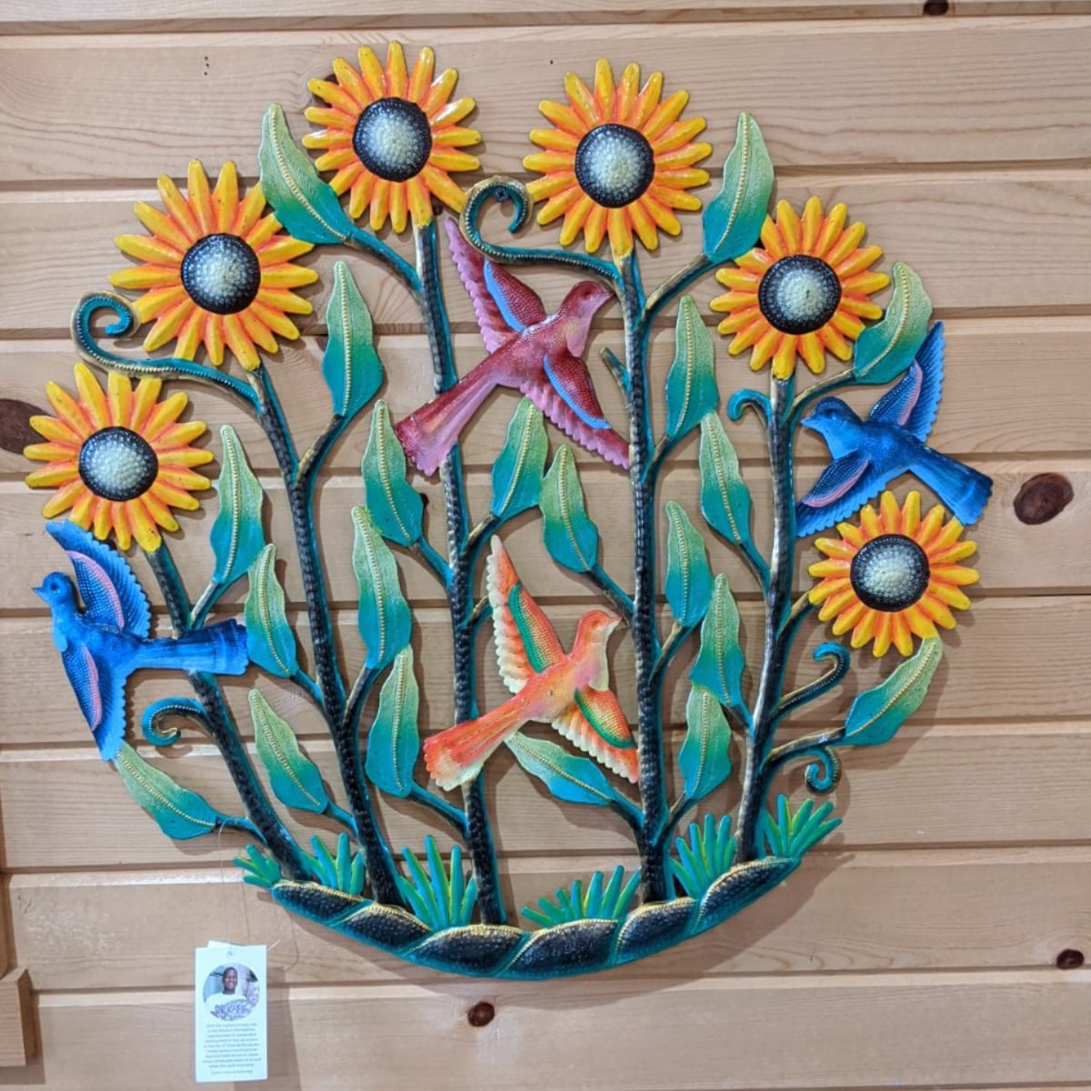 SERRV International Sunflower Garden Wall Art - Cherry Valley Organics