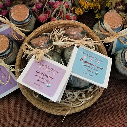 Herbal Bath Salts - Discontinued (40% off) - Cherry Valley Organics