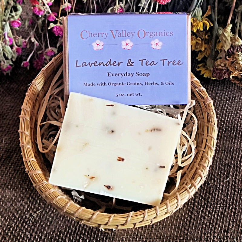 Lavender & Tea Tree Everyday Soap - Cherry Valley Organics