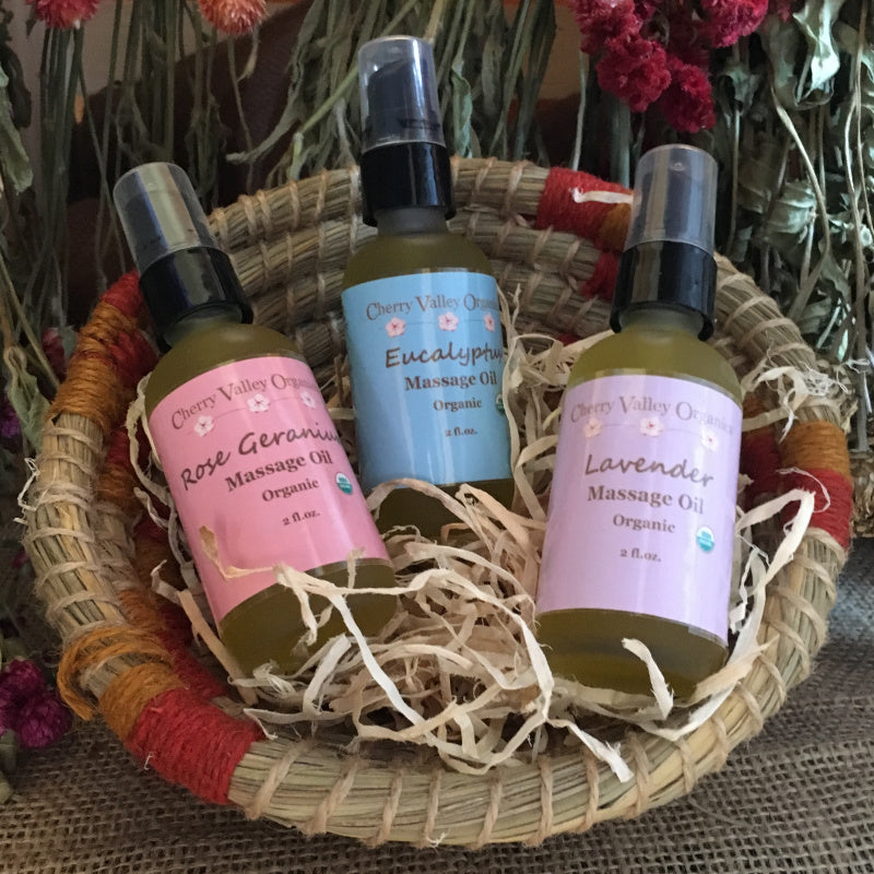 Herbal Massage Oil - Cherry Valley Organics