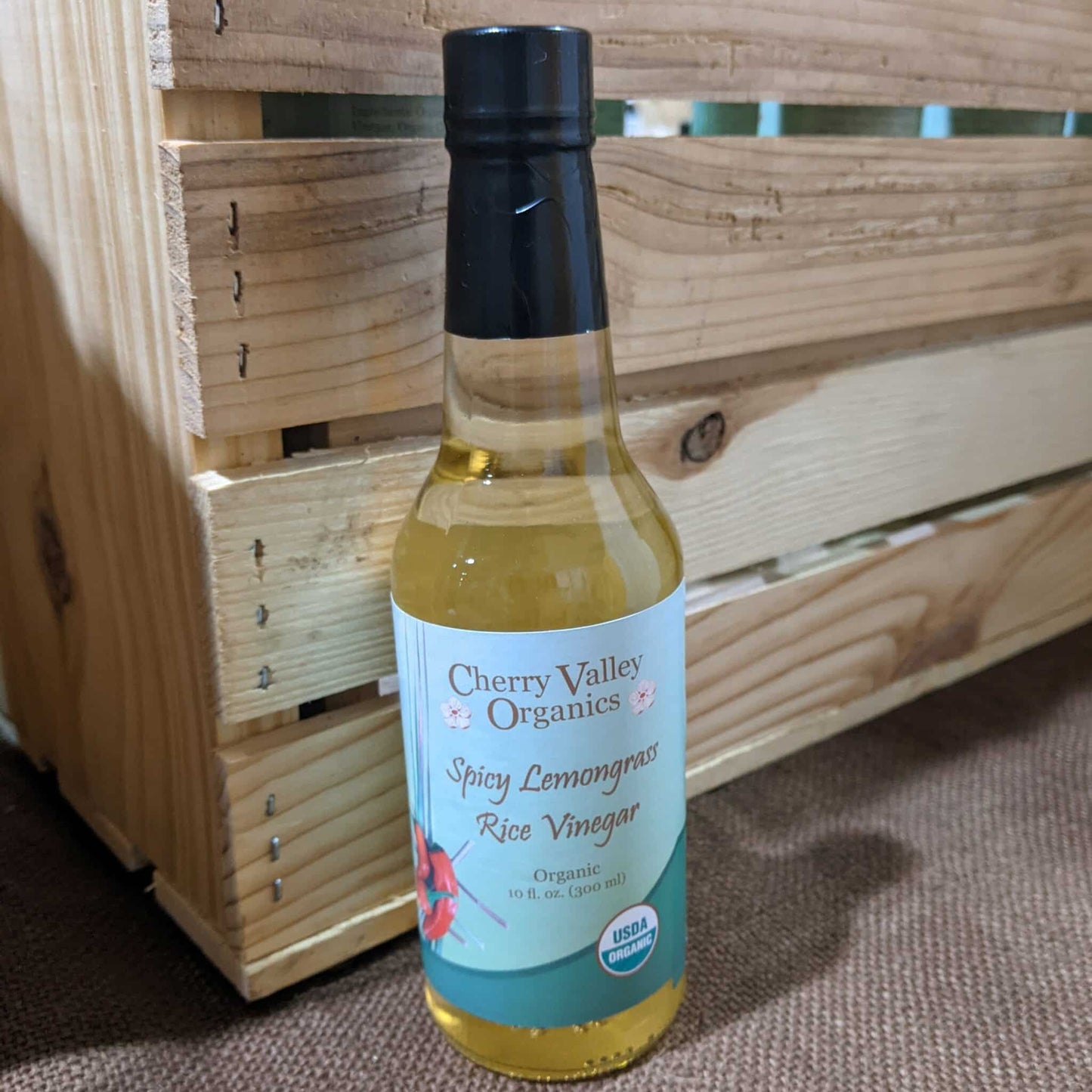 Spicy Lemongrass Rice Vinegar - Cherry Valley Organics